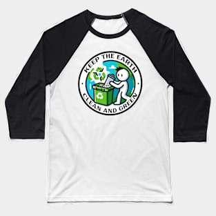 Active Recycling for a Healthy Earth: Grow Green Baseball T-Shirt